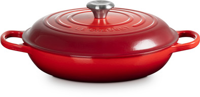 Le Creuset Signature Campagnard braadpan 30 cm kersenrood is nooit meer leverbaar