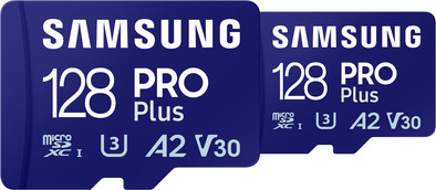 Samsung MicroSDXC PRO Plus 128 GB 130MB/s Duo Pack is nooit meer leverbaar