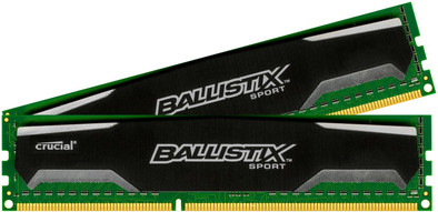 Crucial Ballistix Sport 16GB DDR3 DIMM 1600 MHz (2x8GB) is nooit meer leverbaar