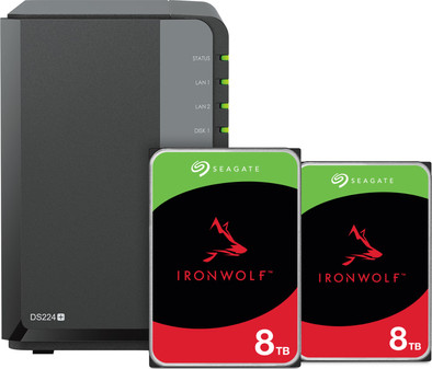 Synology DS224+ + Seagate Ironwolf 8TB Duo pack is nooit meer leverbaar