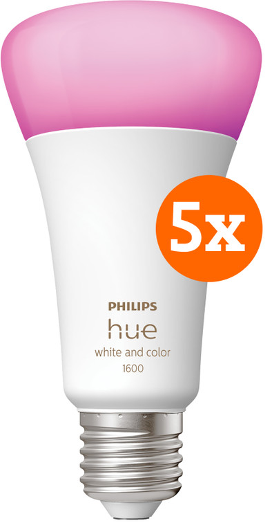 Philips Hue White and Color E27 1600lm 5-pack is nooit meer leverbaar
