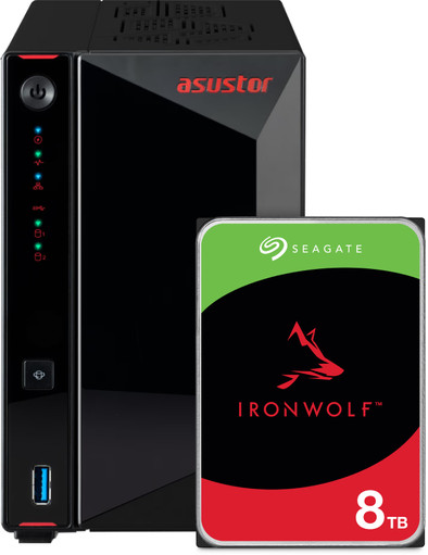 ASUSTOR AS5402T + Seagate Ironwolf 8TB is nooit meer leverbaar