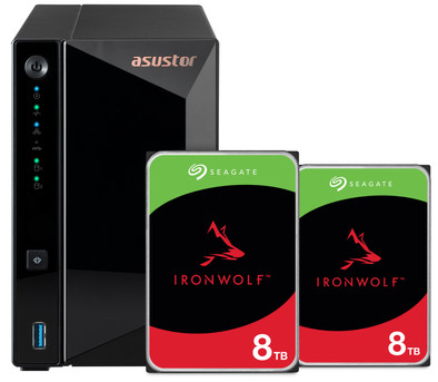 ASUSTOR AS3302T v2 + Seagate Ironwolf 16TB (2x8TB) is nooit meer leverbaar