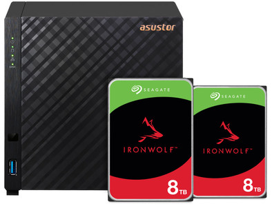 ASUSTOR AS1104T + Seagate Ironwolf 16TB (2x8TB) is nooit meer leverbaar