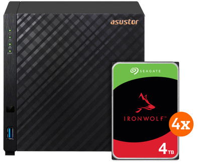 ASUSTOR AS1104T + Seagate Ironwolf 16TB (4x4TB) is nooit meer leverbaar
