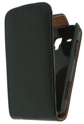 Xccess Leather Flip Case Samsung Galaxy Ace 2 Zwart is nooit meer leverbaar
