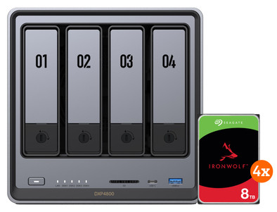 UGREEN NASync DXP4800 + Seagate Ironwolf 8TB 4-Pack is nooit meer leverbaar