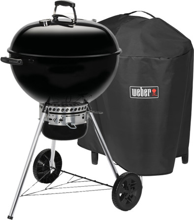Weber Original Kettle E-5730 57 cm Zwart + Weber Premium Hoes 57 centimeter is nooit meer leverbaar
