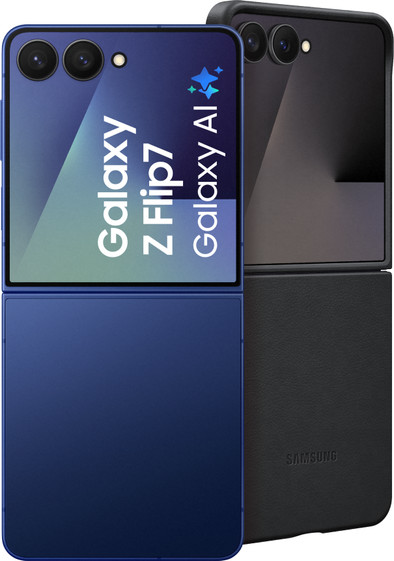 Samsung Galaxy Z Flip 7 512GB Blauw 5G + Samsung Kindsuit Back Cover Zwart is nooit meer leverbaar