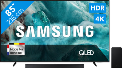 Samsung 85" QLED Q7FA 4K (2025) + Samsung HW-B750F (2025) is nooit meer leverbaar