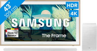 Samsung 43" The Frame LS03FA (2025) + Samsung HW-S701D Wit (2024) is nooit meer leverbaar