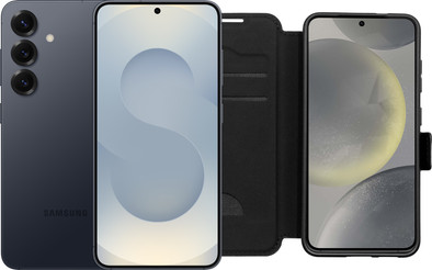 Samsung Galaxy S25 512GB Zilver 5G + BlueBuilt Book Case Zwart is nooit meer leverbaar