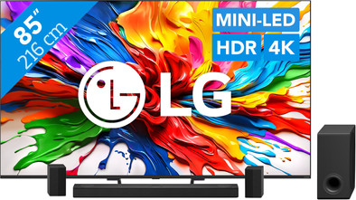 LG 85" QNED93 EVO 4K (2025) + LG DS80TR is nooit meer leverbaar