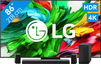 LG 86" QNED86 EVO 4K (2025) + LG DS70TR is nooit meer leverbaar