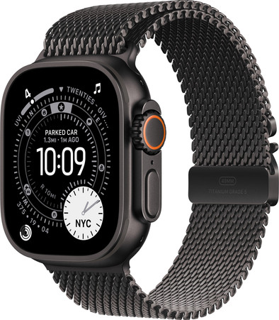 Apple Watch Ultra 3 Cellular 49mm Zwart Milanese Band S is nooit meer leverbaar
