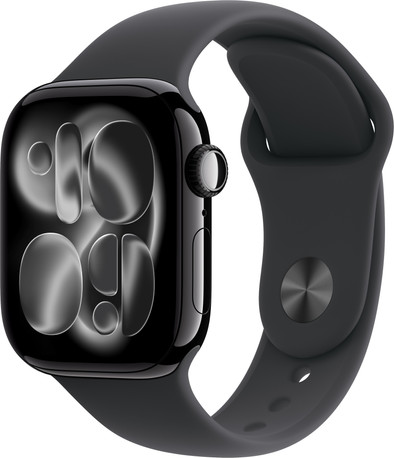 Apple Watch Series 11 Cellular 42mm  Zwart Sportband M/L is nooit meer leverbaar