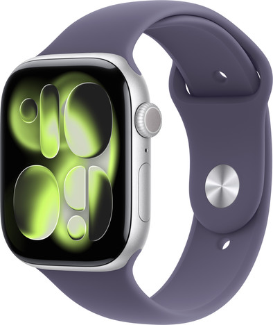 Apple Watch Series 11 46mm Zilver Sportband S/M is nooit meer leverbaar