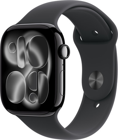 Apple Watch Series 11 Cellular 46mm  Zwart Sportband S/M is nooit meer leverbaar