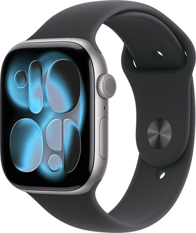 Apple Watch Series 11 Cellular 46mm  Grijs Sportband M/L is nooit meer leverbaar