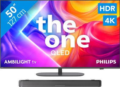 Philips Ambilight 50'' PUS9000 QLED 4K (2025) + Philips TAB5109 is nooit meer leverbaar