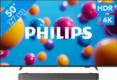Philips 50'' PUS7000 4K (2025) + Philips TAB5109 is nooit meer leverbaar