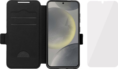 BlueBuilt Samsung Galaxy S25 Ultra Book Case Leather Black + BlueBuilt Screen Protector Glass is no longer available