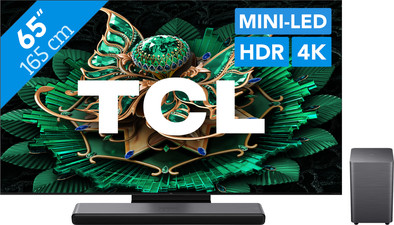 TCL 65" QD Mini-led C71K 4K (2025) + TCL S55H 2.1 Soundbar is nooit meer leverbaar