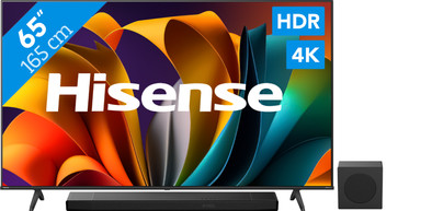 Hisense 65A6K 4K + Hisense AX3120Q is nooit meer leverbaar