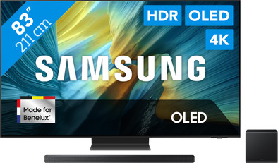 Samsung 83" OLED S95F 4K (2025) + Samsung HW-QS700F (2025) is nooit meer leverbaar
