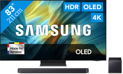 Samsung 83" OLED S95F 4K (2025) + Samsung HW-Q990F (2025) is nooit meer leverbaar
