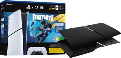 PlayStation 5 Slim Digital Edition Fortnite bundel + Covers Zwart is nooit meer leverbaar