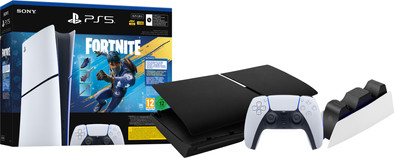 PS5 Slim Digital Edition + Fortnite Bundle + Covers Black + Extra Controller White + Charging Dock is no longer available