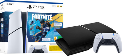 PlayStation 5 Slim Disc Edition + Fortnite Bundle + Covers Black + Extra Controller White is no longer available
