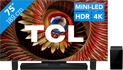 TCL 75" QD Mini-led C81K 4K (2025) + TCL Q85H PRO is nooit meer leverbaar