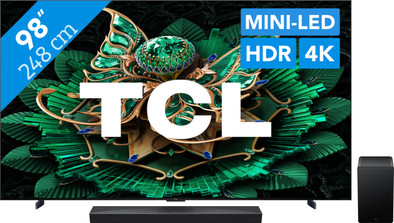 TCL 98" QD Mini-led C71K 4K (2025) + TCL Q65H is nooit meer leverbaar