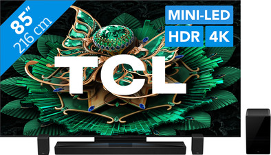 TCL 85" QD Mini-led C71K 4K (2025) + TCL Q85H PRO is nooit meer leverbaar