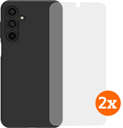 BlueBuilt Back Cover Samsung Galaxy A16 4G/5G Zwart + Screenprotector Glas Duo Pack is nooit meer leverbaar