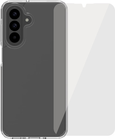 BlueBuilt Protective Back Cover Samsung Galaxy A26 Transparant + Screenprotector Glas is nooit meer leverbaar