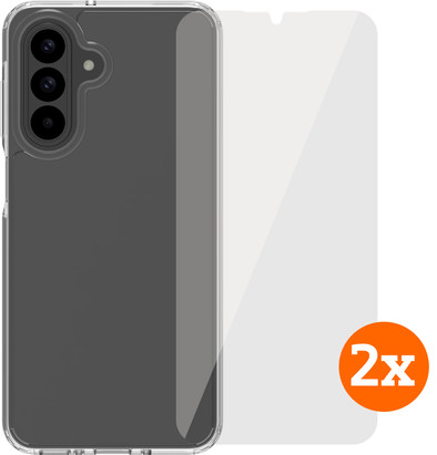BlueBuilt Protective Back Cover Samsung Galaxy A26 Transparant + Screenprotector Duo Pack is nooit meer leverbaar