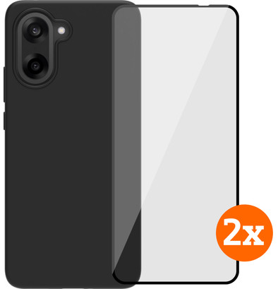 BlueBuilt Oneplus Nord CE 5 Back Cover Zwart + Screenprotector Glas Duo Pack is nooit meer leverbaar