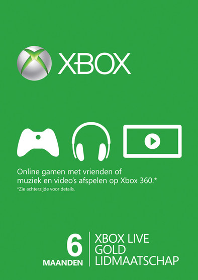 Xbox Live Gold Abonnement (6 maanden) is nooit meer leverbaar