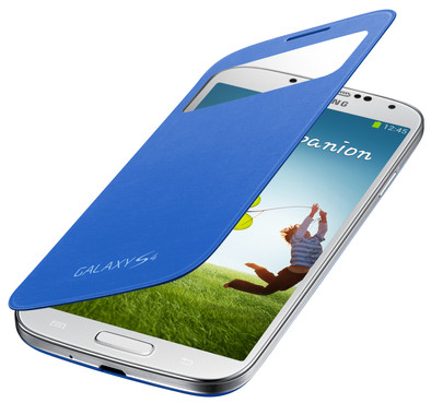 Samsung Galaxy S4 S View Cover Light Blue is nooit meer leverbaar