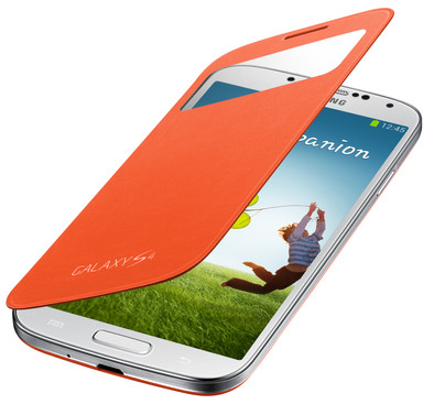 Samsung Galaxy S4 S View Cover Orange is nooit meer leverbaar