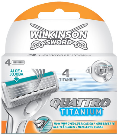 Wilkinson Sword Quattro Titanium mesjes 4-pack is nooit meer leverbaar