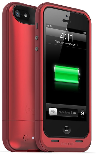 mophie Juice Pack Plus Apple iPhone 5 / 5S Rood is nooit meer leverbaar