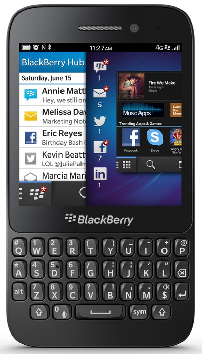 BlackBerry Q5 Zwart Qwerty is nooit meer leverbaar