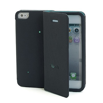 Muvit TWITCH Folio Case iPhone 5 / 5S Black/Green Tech is nooit meer leverbaar