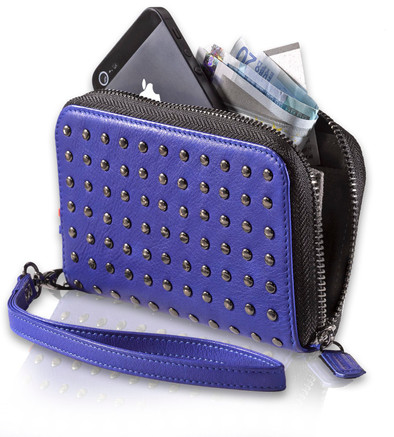 Decoded Zip Wallet With Studs Apple iPhone 4/4S/5 Purple is nooit meer leverbaar