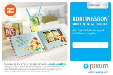 Voucher voor een gratis Pixum fotoboek is nooit meer leverbaar