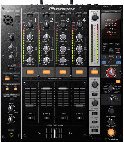 Pioneer DJM-750 Zwart is nooit meer leverbaar